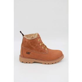 Cat 015Z101183 Vermont Fur Siyah Nubuk Kadın Bot