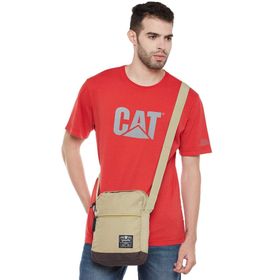Cat 83144 Bej Askılı Erkek Postacı Çanta