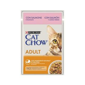 Cat Chow 12x85 gr Pouch Somonlu Yetişkin Kedi Konservesi