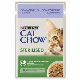 Cat Chow 12x85 gr Sterilised Pouch Kuzulu Kısırlaştırılmış Kedi Konservesi