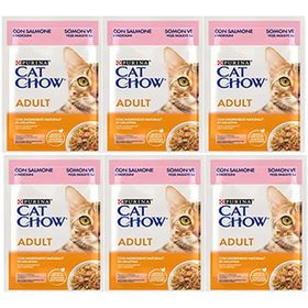 Cat Chow 6x85 gr Somonlu Yetişkin Kedi Konserve Maması