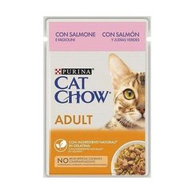 Cat Chow 85 gr Yetişkin Kedi Somonlu ve Yeşil Fasülyeli Yaş Maması