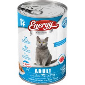 Cat Chow Food Energy Ton Balıklı Yetişkin Konserve Islak 400 gr Kedi Maması