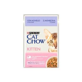 Cat Chow Kitten Yavru Kuzu Etli Yaş Özel 12x85 gr Kedi Maması