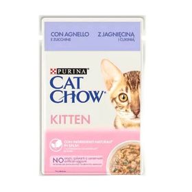 Cat Chow Kitten Yavru Kuzu Etli Yaş Özel 85 gr Kedi Maması