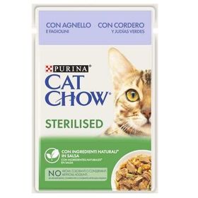 Cat Chow Kuzu Etli ve Yeşil Fasulyeli 85 gr Kısırlaştırılmış Kedi Yaş Maması