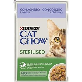 Cat Chow Sterilised Kuzu Etli Kısırlaştırılmış 85 gr Konserve Kedi Maması