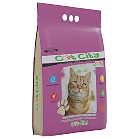 Cat City Lavantalı 10 lt Bentonit Topaklanan Kedi Kumu