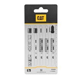 Cat DA06004 5 Parça Profesyonel Ahşap Ters Çapaksız Temiz Kesim Dekupaj Testere Bıçağı Ucu