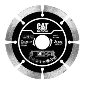 Cat DA09001 115 mm Profesyonel Beton, Tuğla, Parke Taşı Elmas Kesme Diski (Soketli, Aralıklı Kenar)