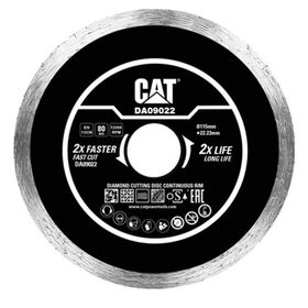 Cat DA09022 115 mm Profesyonel Fayans, Seramik, Mermer Elmas Kesme Diski (Sürekli Kenar)