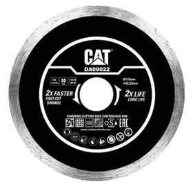 Cat DA09022 115 mm Profesyonel Fayans, Seramik, Mermer Elmas Kesme Diski (Sürekli Kenar)
