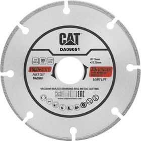 Cat DA09051 115 mm Profesyonel Çelik, İnox, Demir Elmas Metal Kesme Diski (Soketli, Aralıklı Kenar)