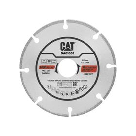 Cat DA09051 115 mm Profesyonel Çelik, İnox, Demir Elmas Metal Kesme Diski (Soketli, Aralıklı Kenar)