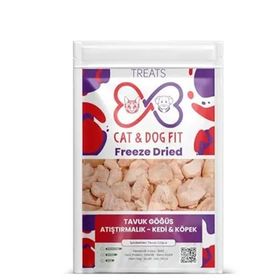 Cat Dog Fit 5x40 gr Freeze Dried Tavuk Göğsü Kedi Atıştırmalık Mama