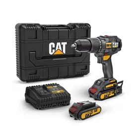 Cat Dx12 18 Volt 2.0 ah Li-Ion Çift Akülü Kömürsüz Siyah Kablosuz Profesyonel Şarjlı Darbeli Matkap