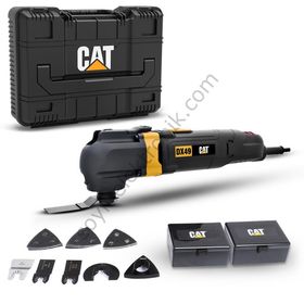 CAT DX49.1 350 Watt Profesyonel Çok Amaçlı Devir Ayarlı Kesme Raspalama ve Zımpara + 14 Adet Aksesuar