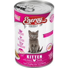 Cat Food Energy Yavru Tavuklu Konserve Islak 400 gr Kedi Maması