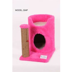 Cat Hause S04 Pembe 47 cm Oval Yuvalı Kedi Tırmalama