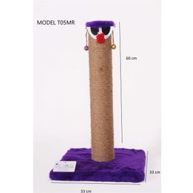 Cat Hause T05 Mor 60 cm Kalın Palyaço Kedi Tırmalama