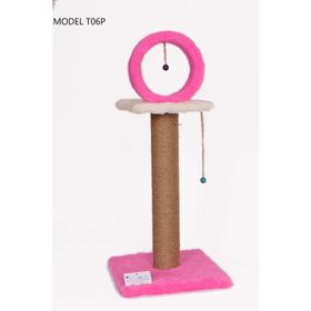 Cat Hause T06 Pembe 78 cm Kalın Çemberli Kedi Tırmalama