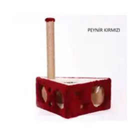 Cat Hause Y04 Kırmızı 67 cm Peynir Kedi Tırmalama