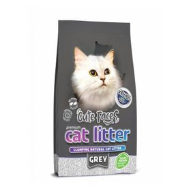 Cat Litter 10 lt Cute Faces Grey Aktif Karbonlu Kokusuz Topaklanan İnce Taneli Kedi Kumu