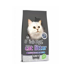 Cat Litter 10 lt Cute Faces Grey Aktif Karbonlu Kokusuz Topaklanan İnce Taneli Kedi Kumu
