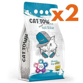 Cat Town Marsilya Sabunlu 2x10 lt Kedi Kumu ince taneli