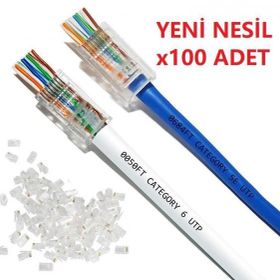 Cat6 Rj45 100 Adet Jack