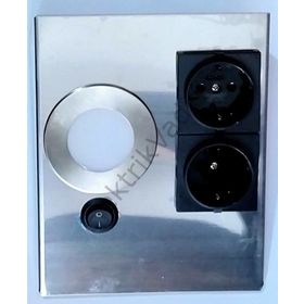 Cata 1 Watt Beyaz Işık Çift Prizli Tezgah Aydınlatma Ct-5110