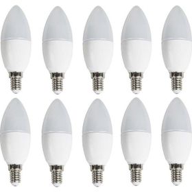 Cata 10 'li Cata CT-4083 Mum Ledli Buji LED Ampul-Ince E14 Duy-Avize Ampülü-Beyaz Işık 6400K