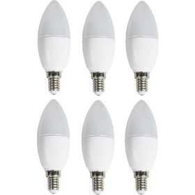 Cata 10 'li Cata CT-4083 Mum Ledli Buji LED Ampul-Ince E14 Duy-Avize Ampülü-Beyaz Işık 6400K