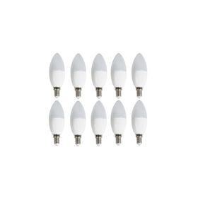 Cata 10 'li Cata CT-4083 Mum Ledli Buji LED Ampul-Ince E14 Duy-Avize Ampülü-Gün Işığı 3200K