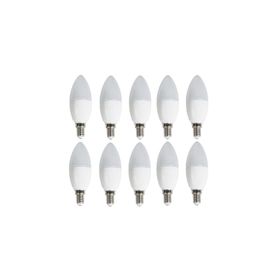 Cata 10 'li Cata CT-4083 Mum Ledli Buji LED Ampul-Ince E14 Duy-Avize Ampülü-Gün Işığı 3200K