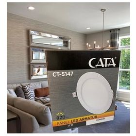 CATA 12W Beyaz Yuvarlak Led Panel Armatür