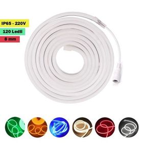 Cata 3 Çip Dış Mekan Silikonlu Neon Hortum Led Amber Ct-4554