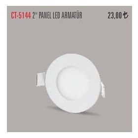 Cata 3W Beyaz Yuvarlak Led Panel Armatür