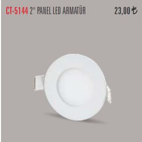 Cata 3W Beyaz Yuvarlak Led Panel Armatür