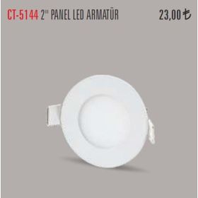 Cata 3W Beyaz Yuvarlak Led Panel Armatür