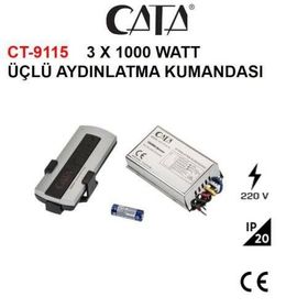 Cata 3x1000w Aydınlatma Kumandası 3'lü Ct-9115