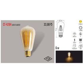 Cata 4284 6 Watt Rustik Led 10'lu Avantaj Ampul