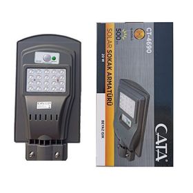 Cata 4690 20W Solar Güneş Enerjili Sokak Armatürü