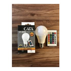 CATA CATA000274 Cata 9W Rgb Kumandalı Led Ampul E-27 3200K Ct-4058