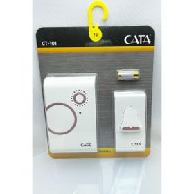 Cata CT-101 Farklı Ses Melodili Lüks Uzaktan Kumandalı Zil Kablosuz Pembe Kapı Zili