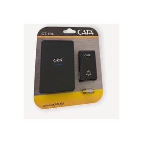 Cata CT-104 Led Işıklı Kablosuz Uzaktan Kumandalı Siyah Kapı Zili