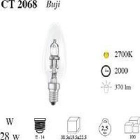 Cata CT-2068 28 Watt Buji Halojen Akkor E14 Duy Ampul