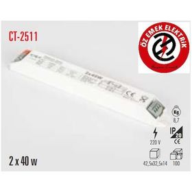 Cata CT-2511 Elektronik Balast 2x40 W Led Aydınlatma