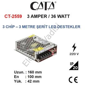 Cata CT-2559 3,5 Amper Şerit Led Trafosu