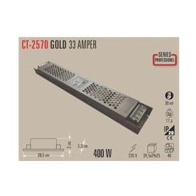 Cata CT-2570 İP20 12 V 33 A 400 W Süper Slim Fansız Trafo